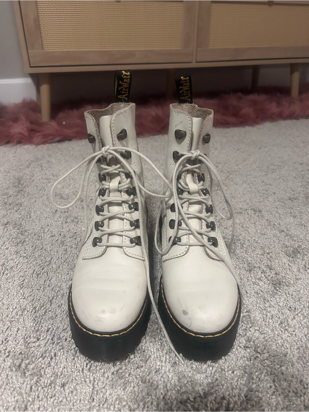 White Leona Dr Martens